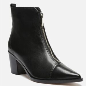 🔥 Black AREZZO Vic Zippered Booties - Size 7.5